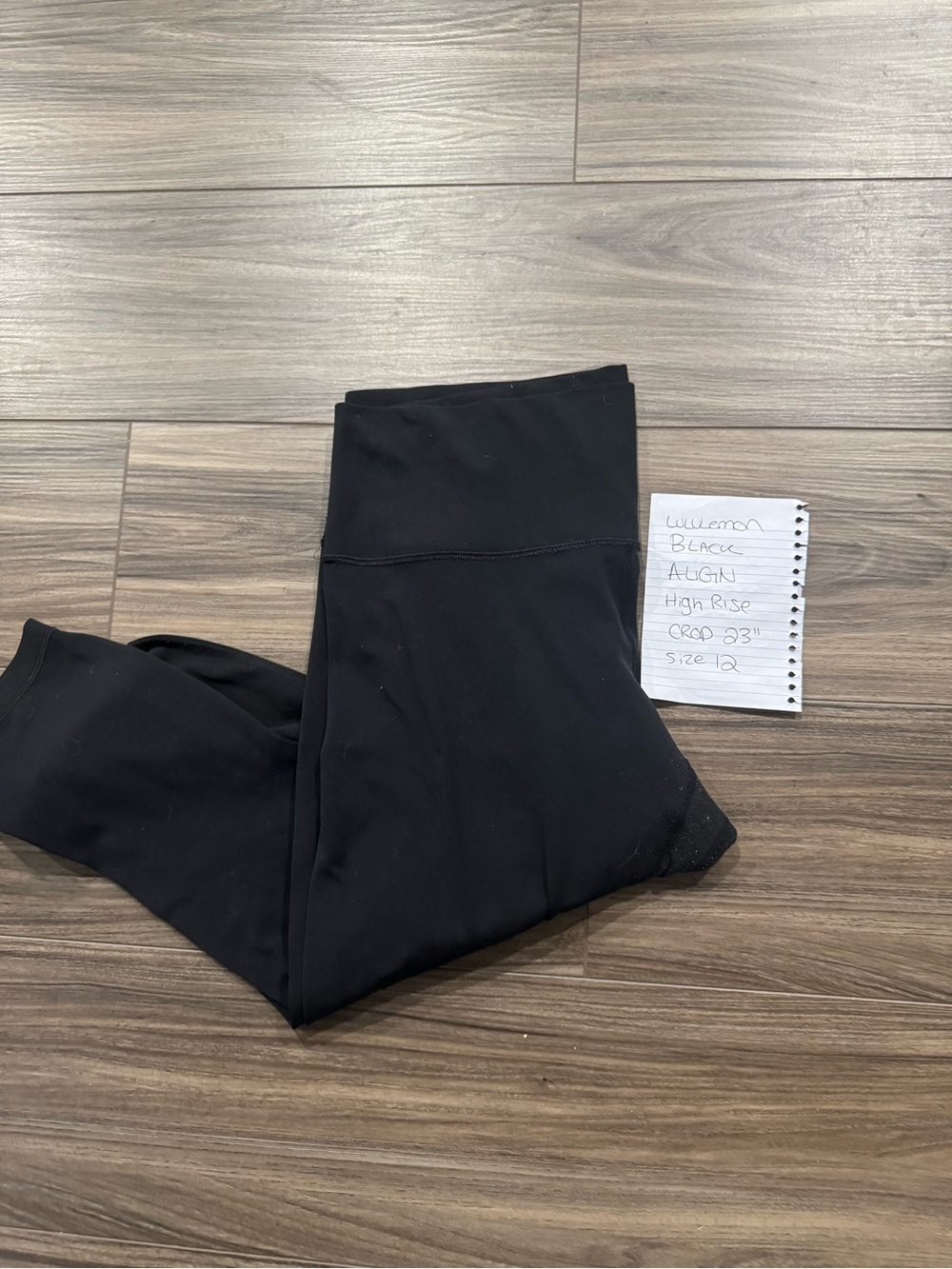 lululemon athletica Black High-Rise Align Crop